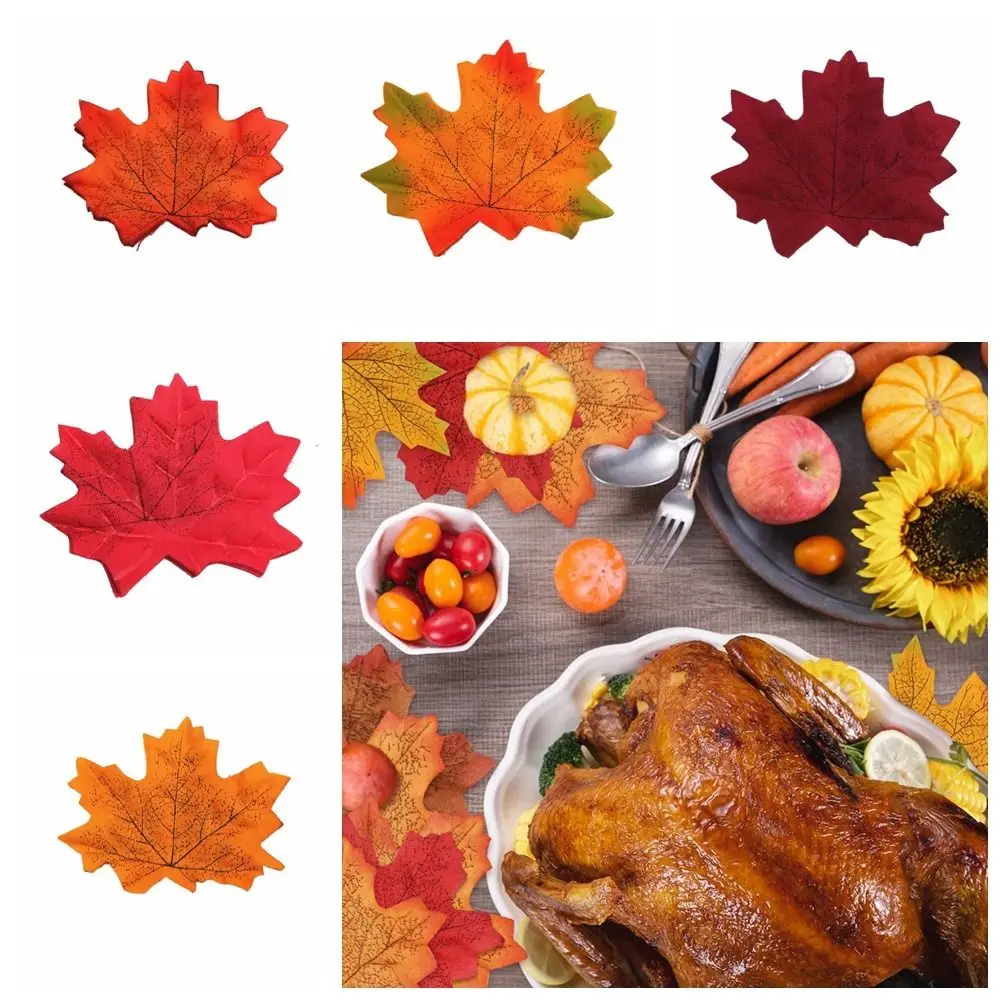 кленовые листья имитация кленового листа ручной работы искусственные растения