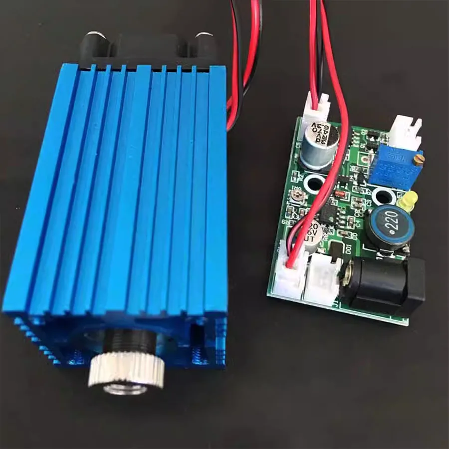 Гравировальная машина с регулируемым фокусом 12 В 2 3 нм 2300 Вт синий лазерный