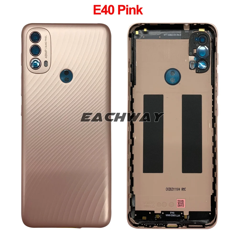 Новый 6 5 &quotдля Motorola Moto E20 крышка батарейного отсека для E40 задняя корпус с