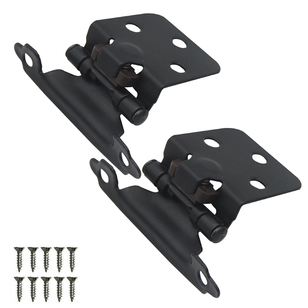 

Bumpers Door Hinges Fittings Furniture Hardware Kitchen Mounting Self-closing 2pcs Bathroom Cabinet Accessories