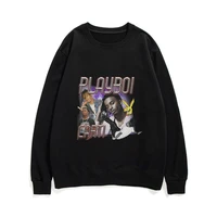 2022 sale playboi carti portrait graphic aesthetics sweatshirt man loose sweatshirts streetwear hip hop tupac 2pac rap pullover