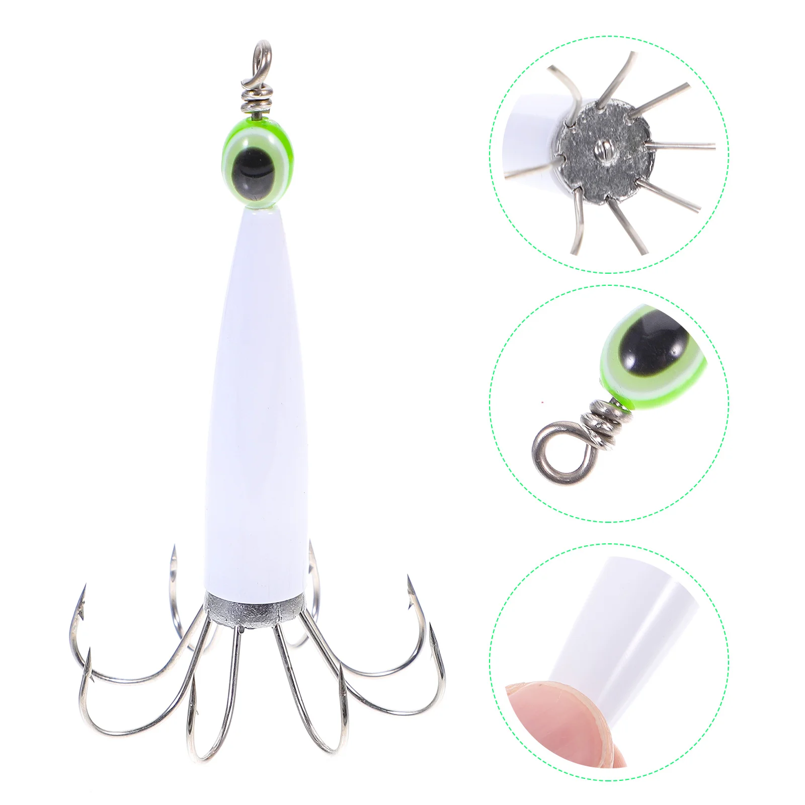 

Octopus Squid Hook Fishing Lure Baits Lures Night Gear Accessory Artificial Tackle Bionic Skirts Iron LED Creative Outdoor