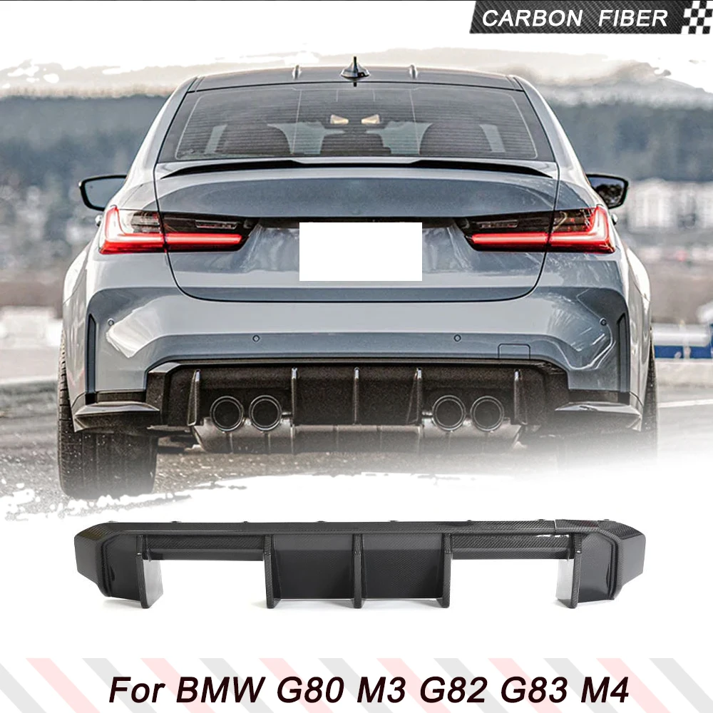

Комплекты кузова заднего диффузора из углеродного волокна для BMW G80 M3 G82 G83 M4, задний бампер автомобиля, защита автомобиля, автомобильные аксессуары