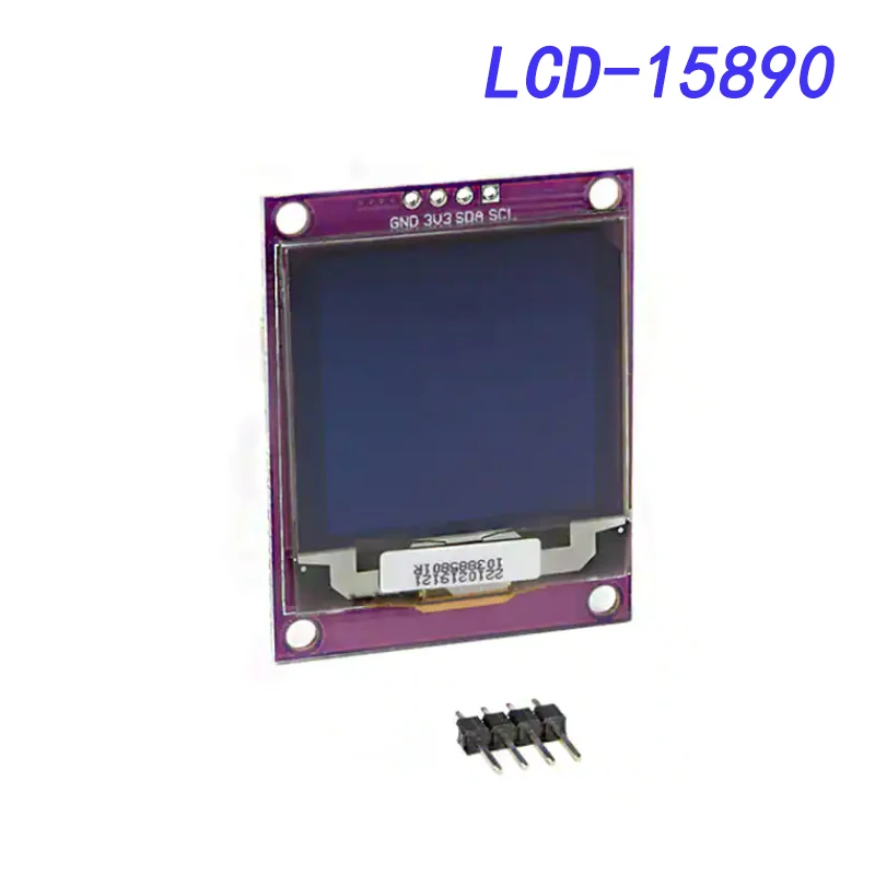 

LCD-15890 Zio Qwiic OLED дисплей (1,5 дюйма, 128x128)