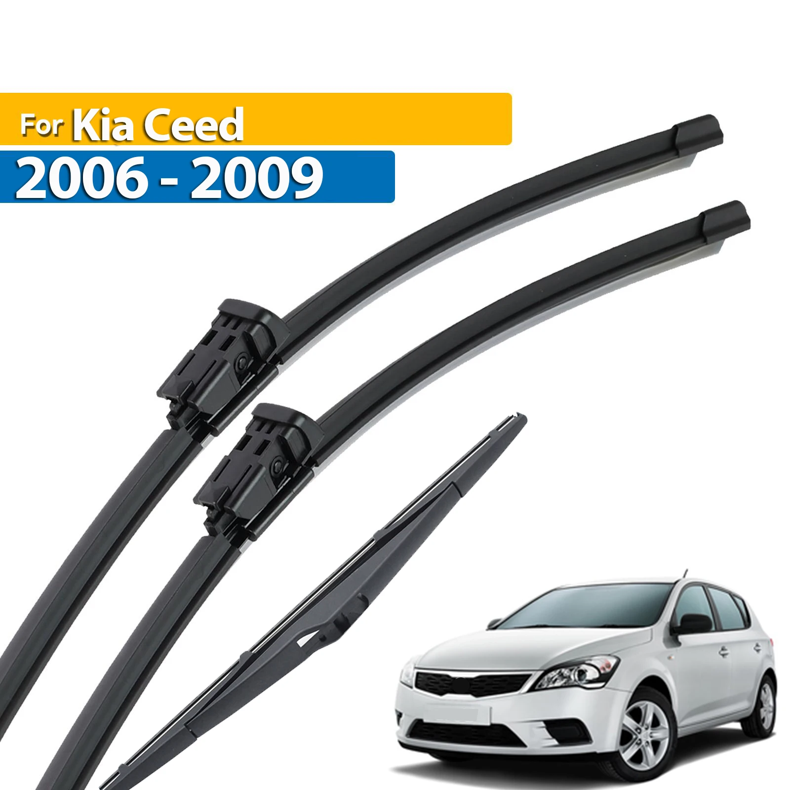 

Комплект щеток стеклоочистителя Erick's Wiper LHD для Kia Ceed 2006-2009, щетки от дождя для лобового стекла 24 "+ 18" + 12"