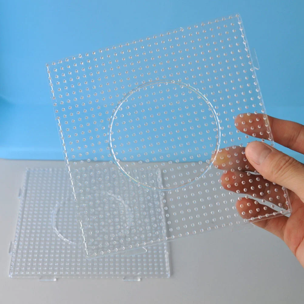 

Beads Fuse Pegboards Bead Board Boards Large Craft Diy Kids Square Giant Kit Pegboard Clear Perler Fusion Template Shapes Girl