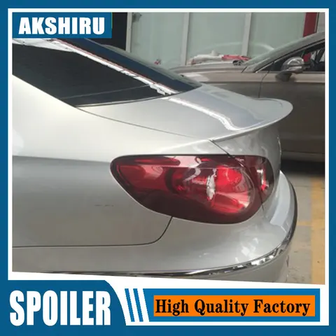 Для Volkswagen VW Passat CC 2009-2016 Авто ABS пластик Неокрашенный задний Багажник крыло губа спойлер автомобильные аксессуары