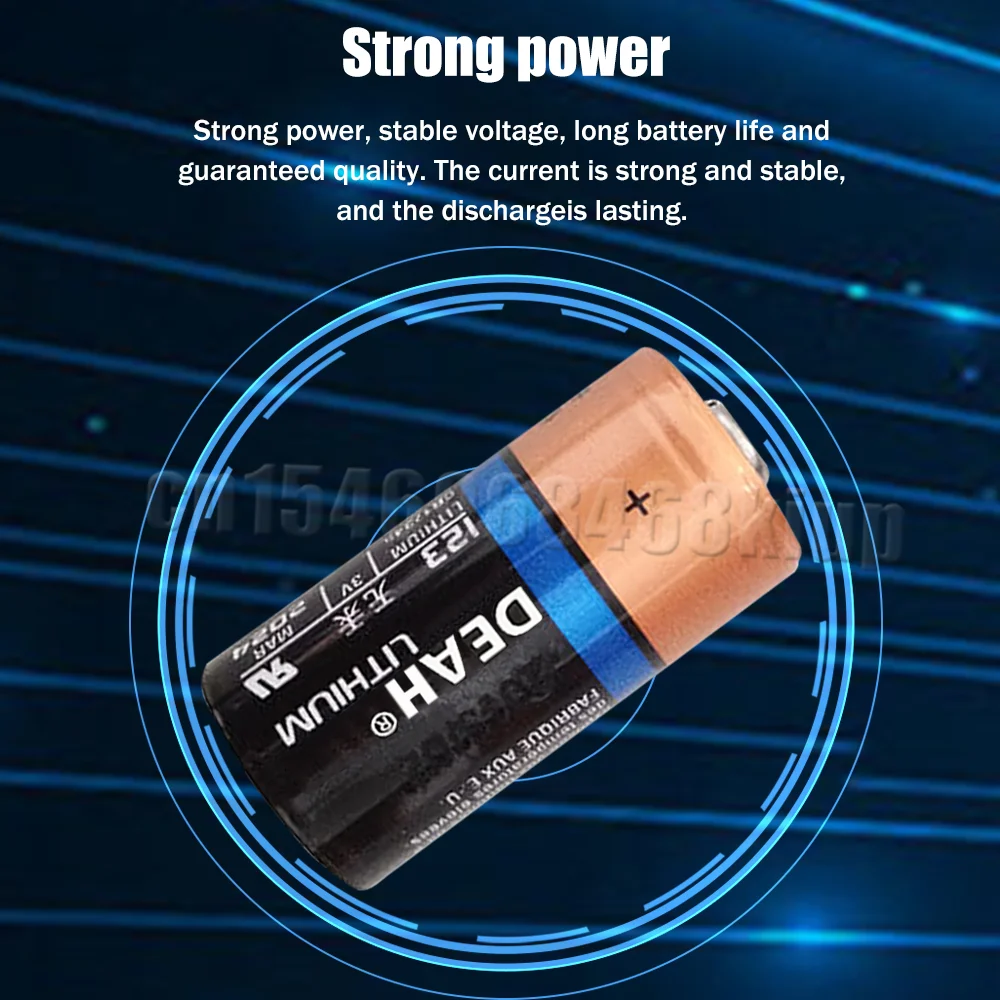 Литий-ионный аккумулятор CR123A CR123 CR17345 123 3 В 1 шт. |