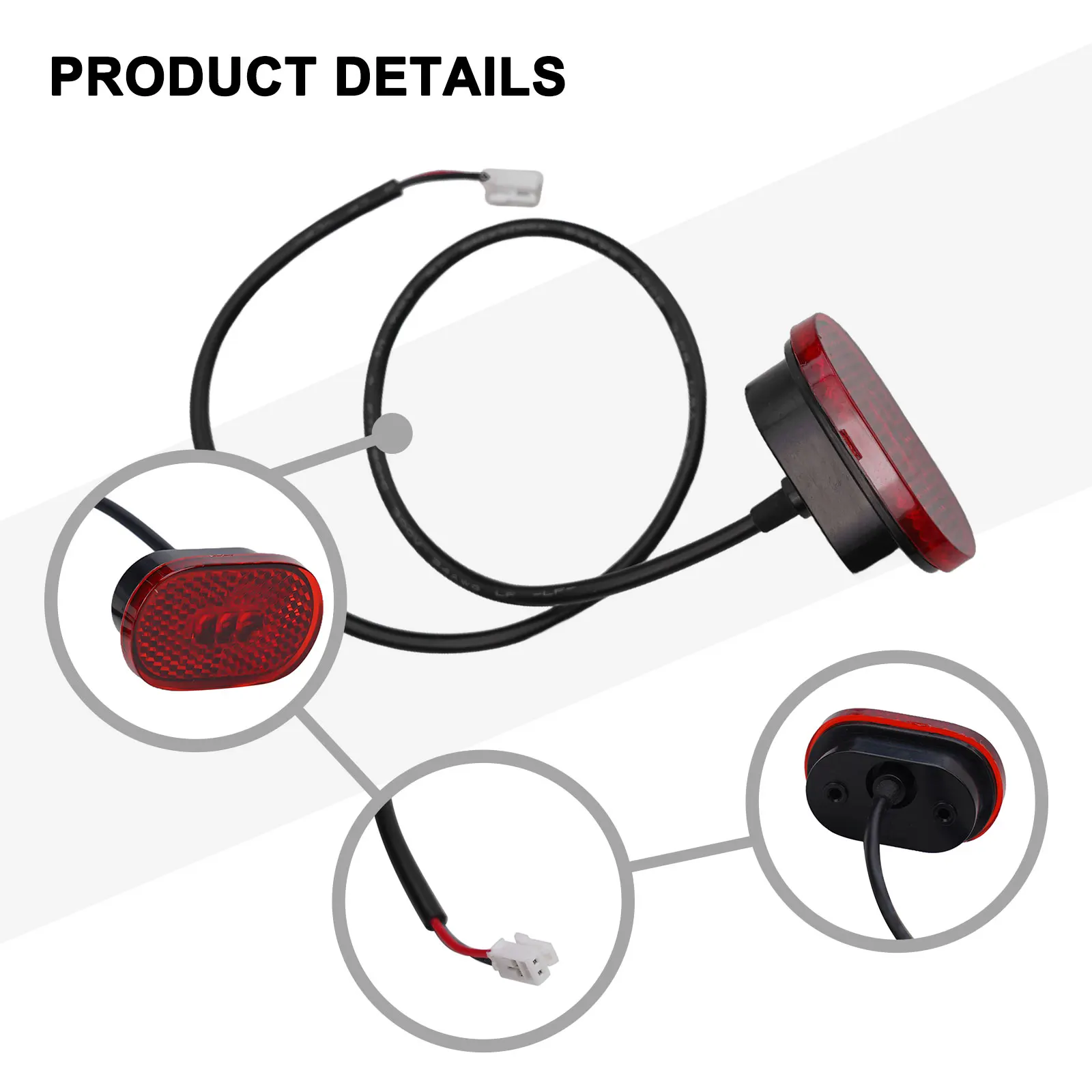 1 шт. задний фонарь для электрического скутера светодиодный стоп-сигнал Ninebot E25 E45