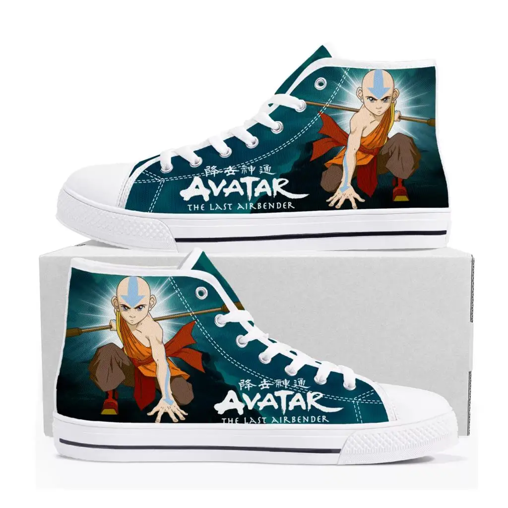 

Высокие кроссовки Avatar The Last Airbender, высококачественные мужские и женские холщовые кроссовки для подростков, повседневная обувь для пар, обувь...