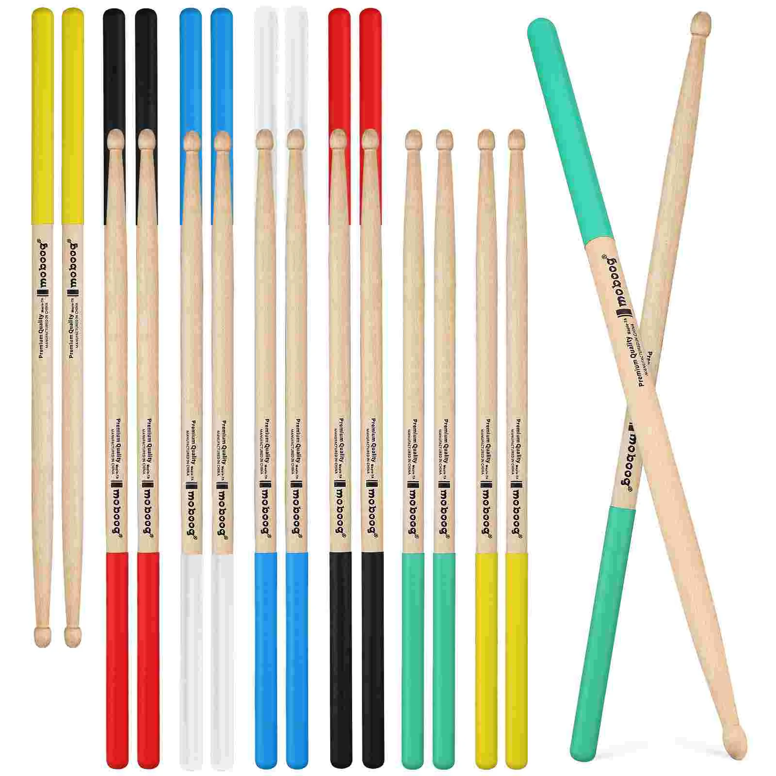 

12 Pairs Drum Sticks 7a Drums Drumsticks For Adults Practice Percussion Instrument Wood