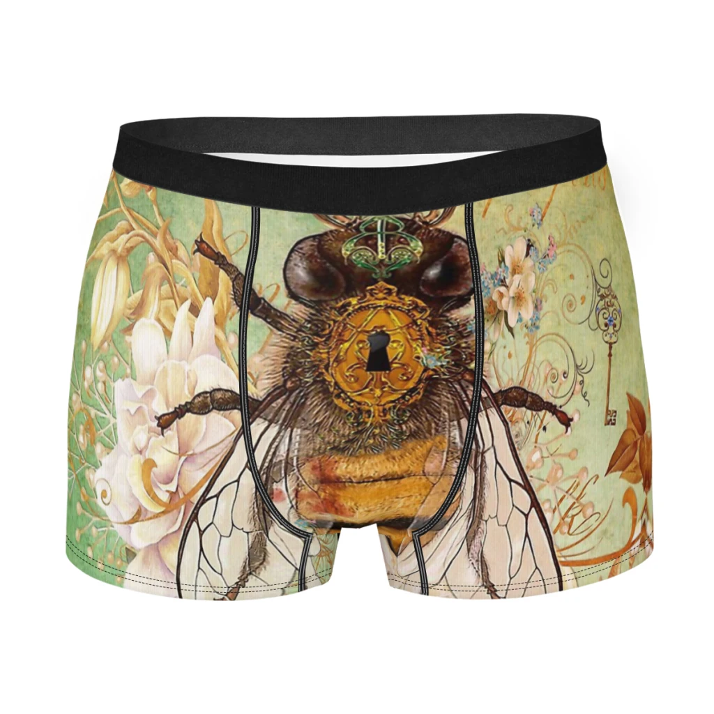 

True Bee Cute Animal Industrious Flying Animals Underpants Homme Panties Male Underwear Print Shorts Boxer Briefs