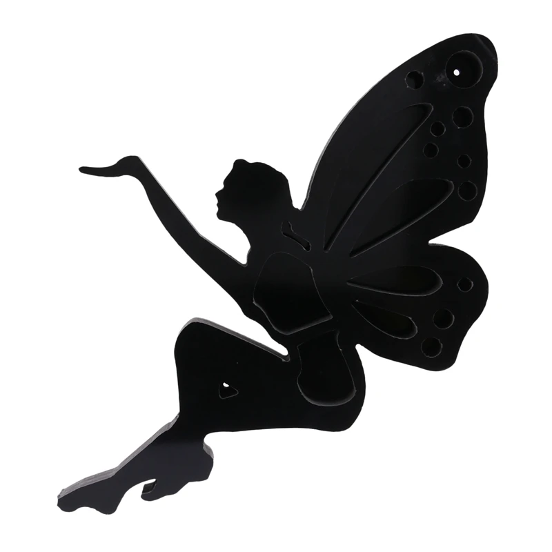 Black Faerie Shelf Crystal Shelf Wall Shelf Stand Kneeling Faerie Shelf PVC Crystal Display Shelf Unit For Storage