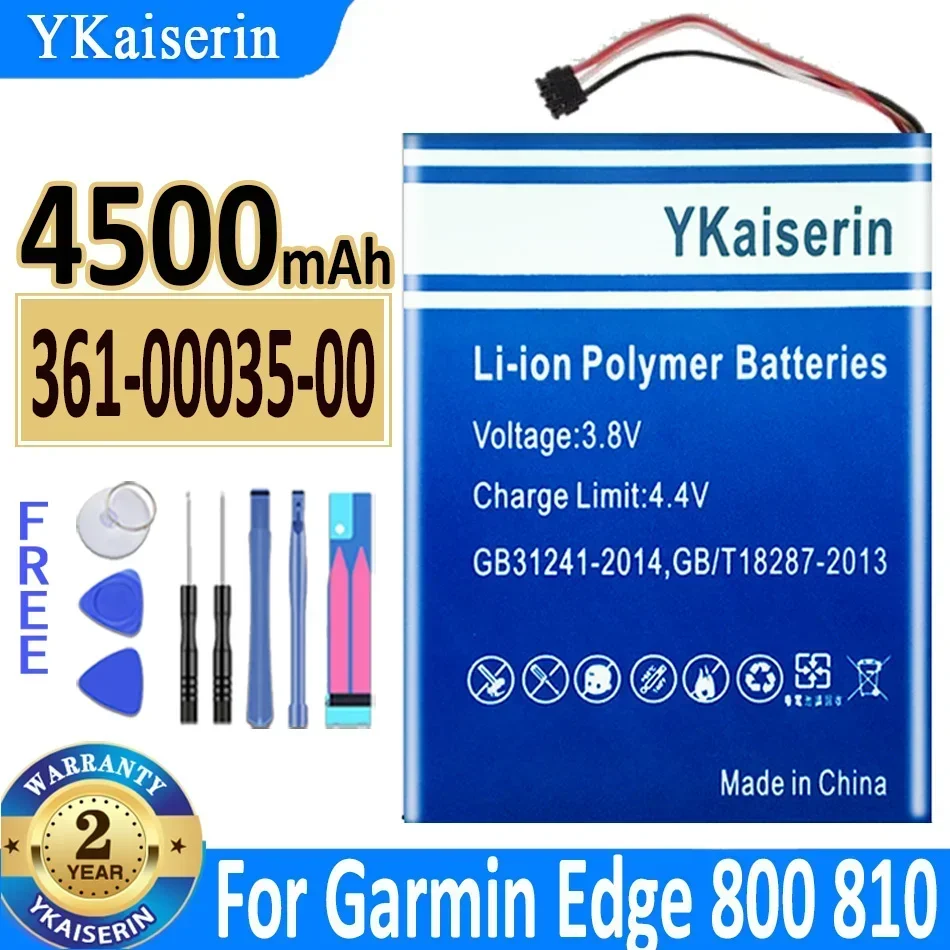YKaiserin Аккумулятор 361-00035-00 3610003501 4500 мАч для GARMIN EDGE 810 800 nuvi 30 40 40LM 50 50LM 55LM 55LMT GPS 12