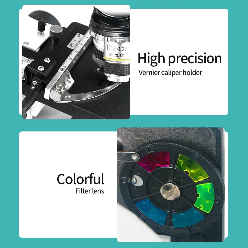 Профессиональный бинокулярный микроскоп модель 15000X искусственное освещение с