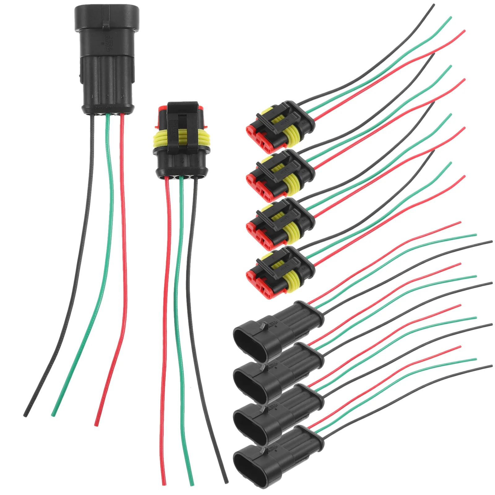 5 пар автомобильный соединитель водонепроницаемый адаптер быстрые пластиковые