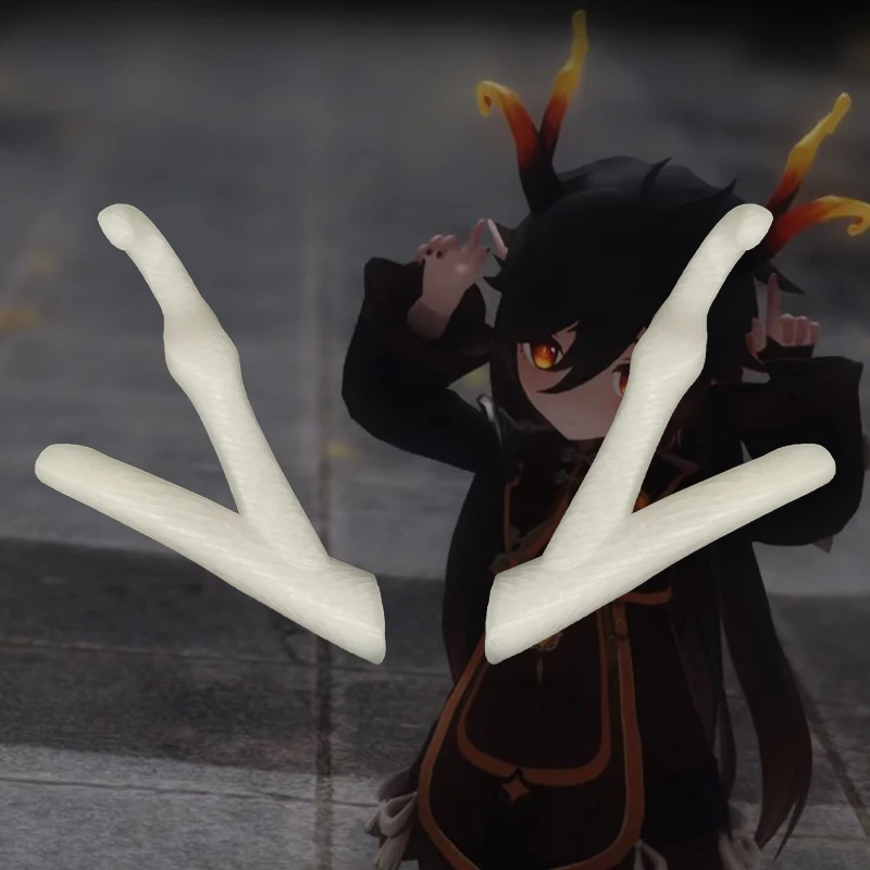 

Game Genshin Impact XiaoDiJi Zhong Li Cosplay headwear prop cosplay horn for Halloween Christmas Party Masquerade Anime Shows