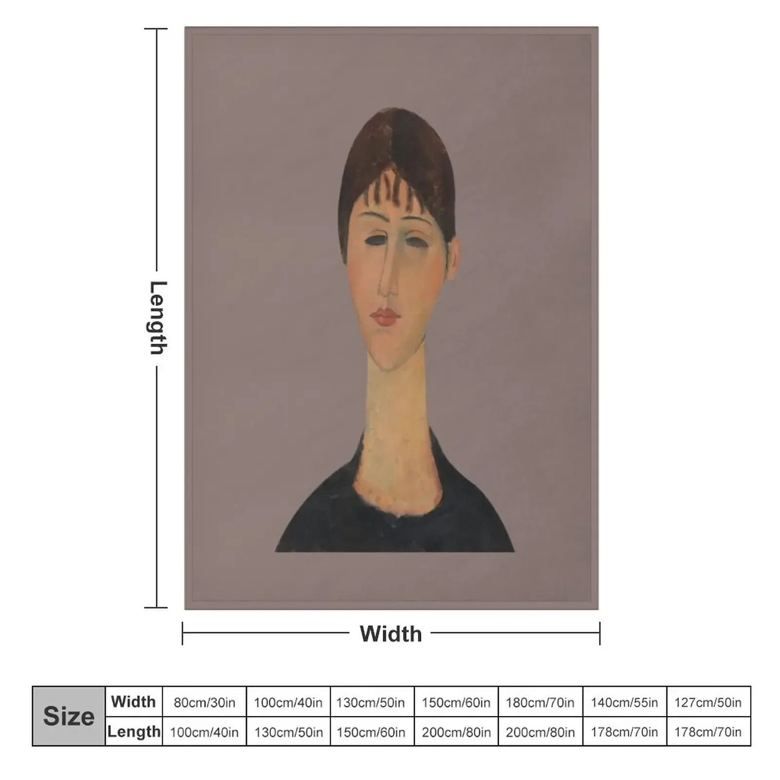 Amedeo Modigliani-Пледы для портретов пледы диванов аниме одеяла