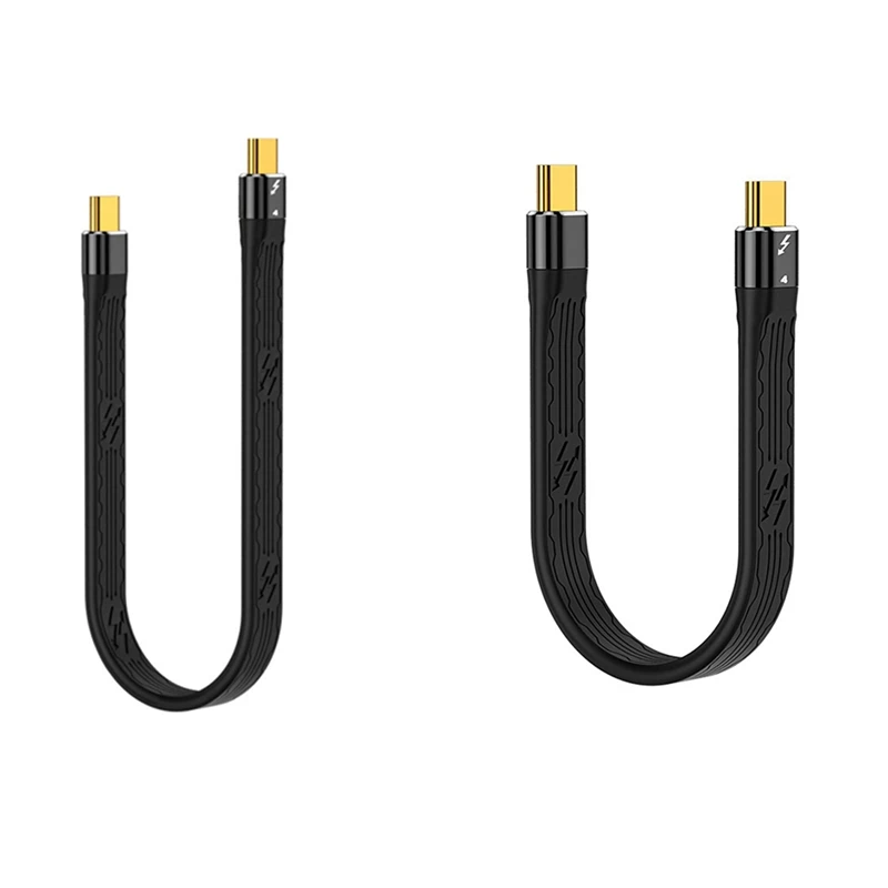 

Кабель для передачи данных USB Gen3 PD 100 Вт, кабель для быстрой зарядки USB C на Type C для Thunderbolt 4 8K @ 60 Гц, кабель 40 Гбит/с, кабель для передачи данных