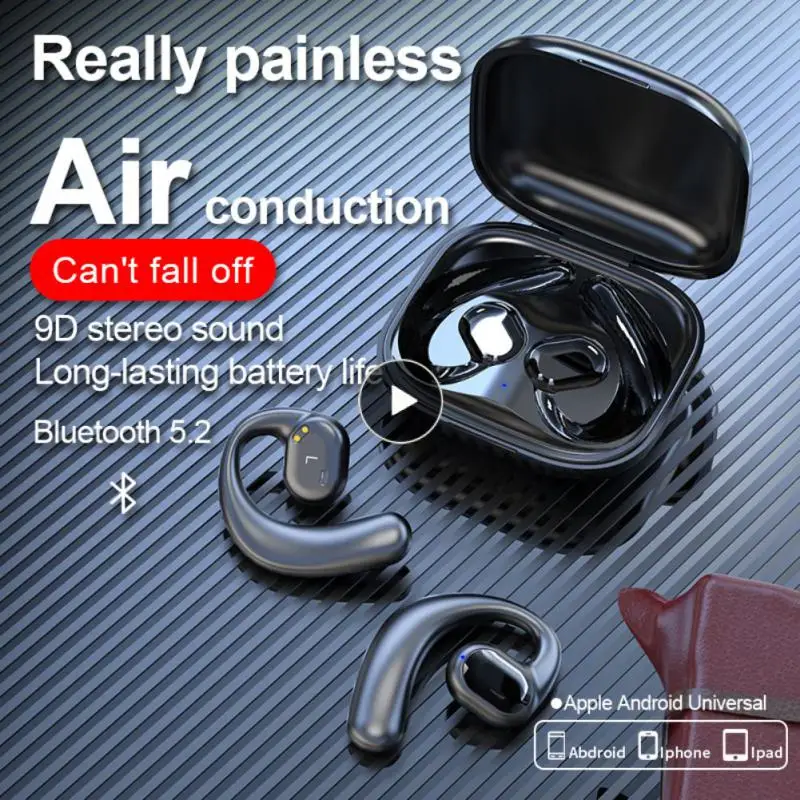 

Waterproof Earhooks With Charger Box With Microphone Tws Earbuds Hifi Wireless Headphones For 9d Stereo Surround