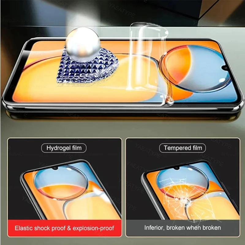 3 шт. гидрогелевая пленка для Xiaomi Redmi Note 10 11 9 12 Pro 9S 10S 11S Защитная экрана 9A 10A 10C 9T 12C