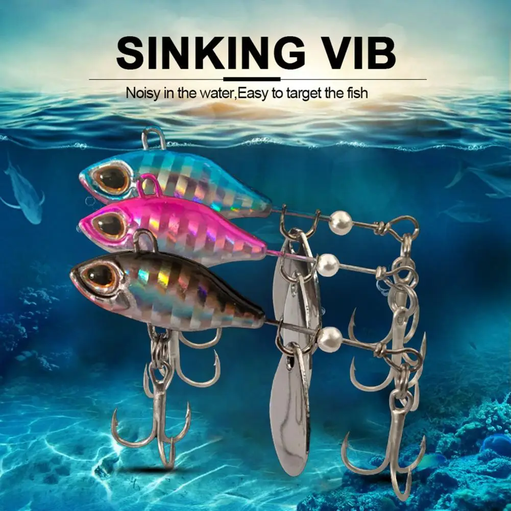 

Realistic Practical Rust Resistant Fishing Bait Artificial VIB Bait 3D Eyes for Freshwater
