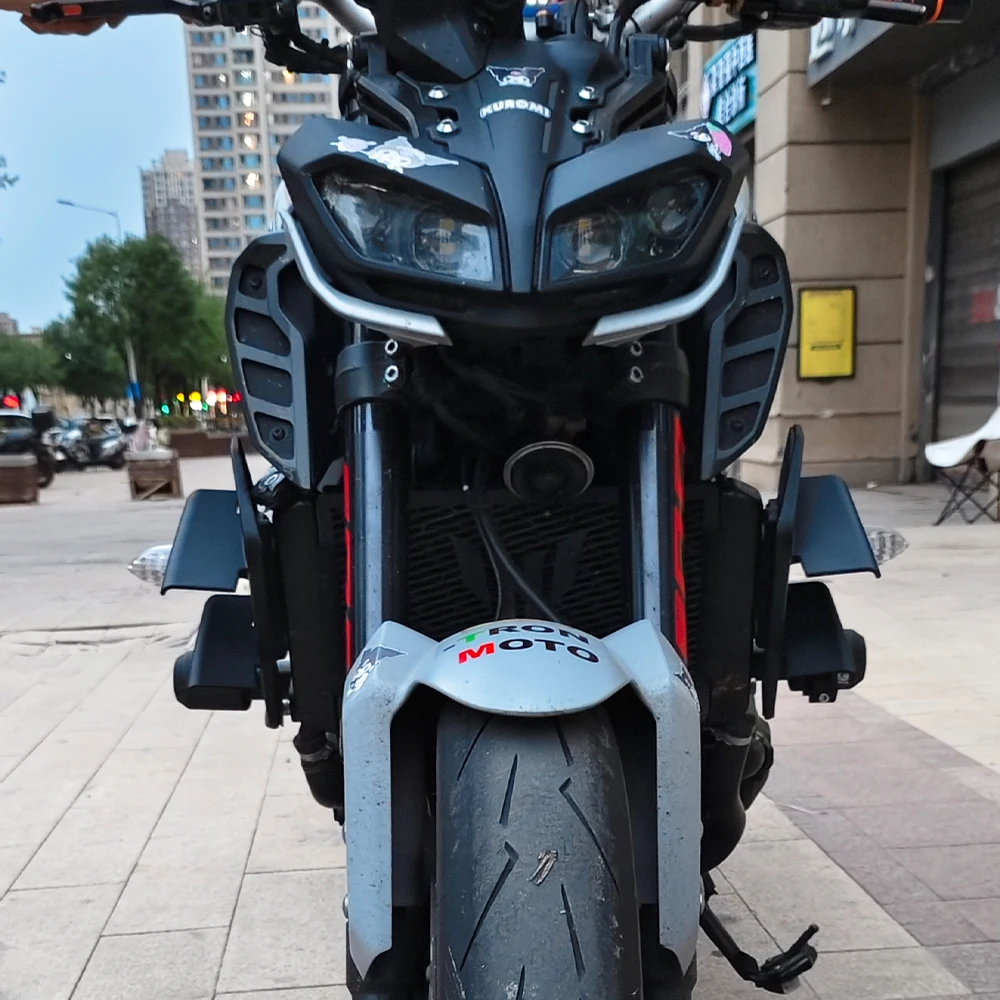 Фото Для YAMAHA MT-09/SP боковое крыло боковой спойлер передние спицы MT09 2017 2018 2019 2020 передний спойлер нижний спойлер фланг №3