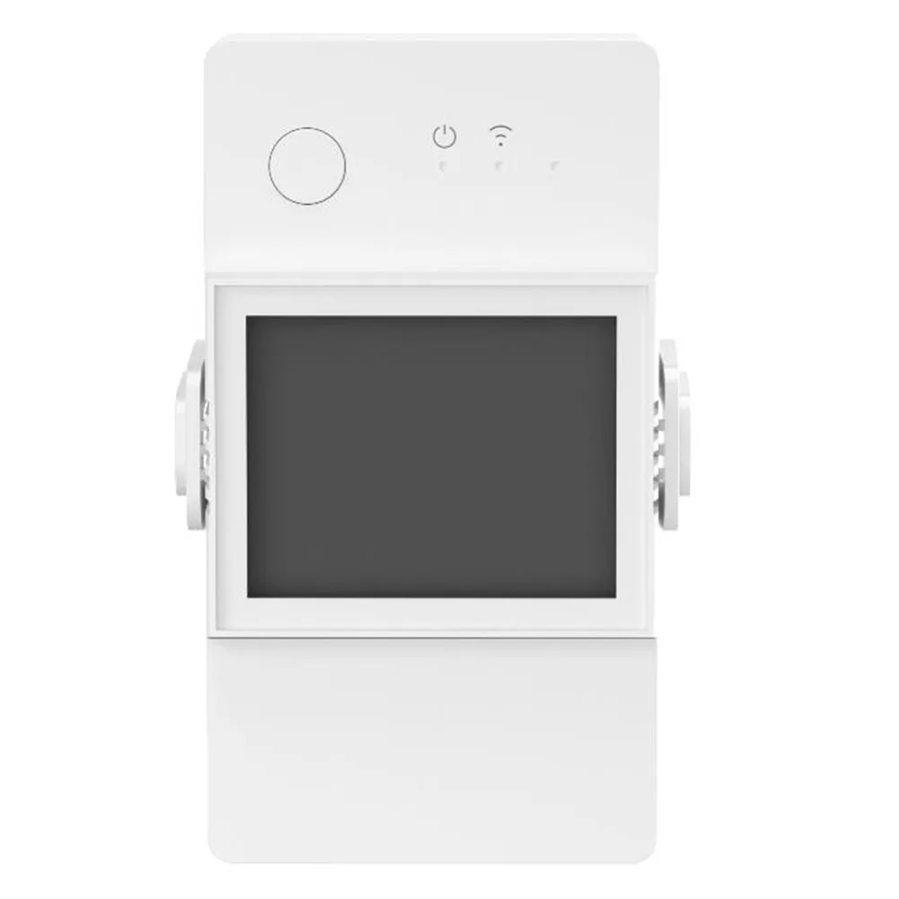 

1pc POWR316D-16A With LCD Screen WiFi Smart Meter Switch For Families Schools Shopping Wall-mounted Control Switches Tools