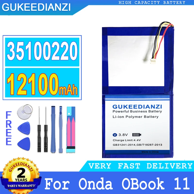 

Bateria 12100mAh High Capacity Battery 35100220 (OBook 11) For Onda OBook 11 OBook11 Laptop High Quality Battery