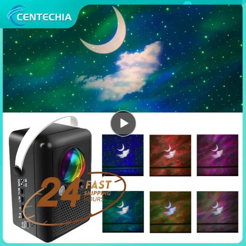 

Northern Lights Xingyue LED 8W ABS MateriaL Projection Light Cross-border Wireless Link Music Colorful Star Projection Light