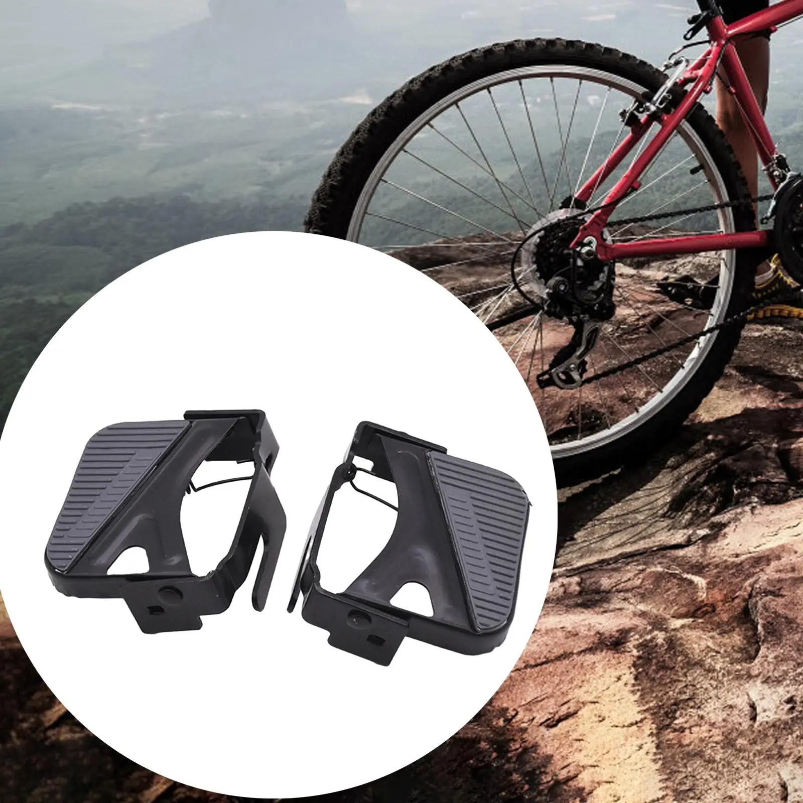 

1 Pair Bike Rear Pedal Non Slip Cycling Accessories for Electric Bicycle