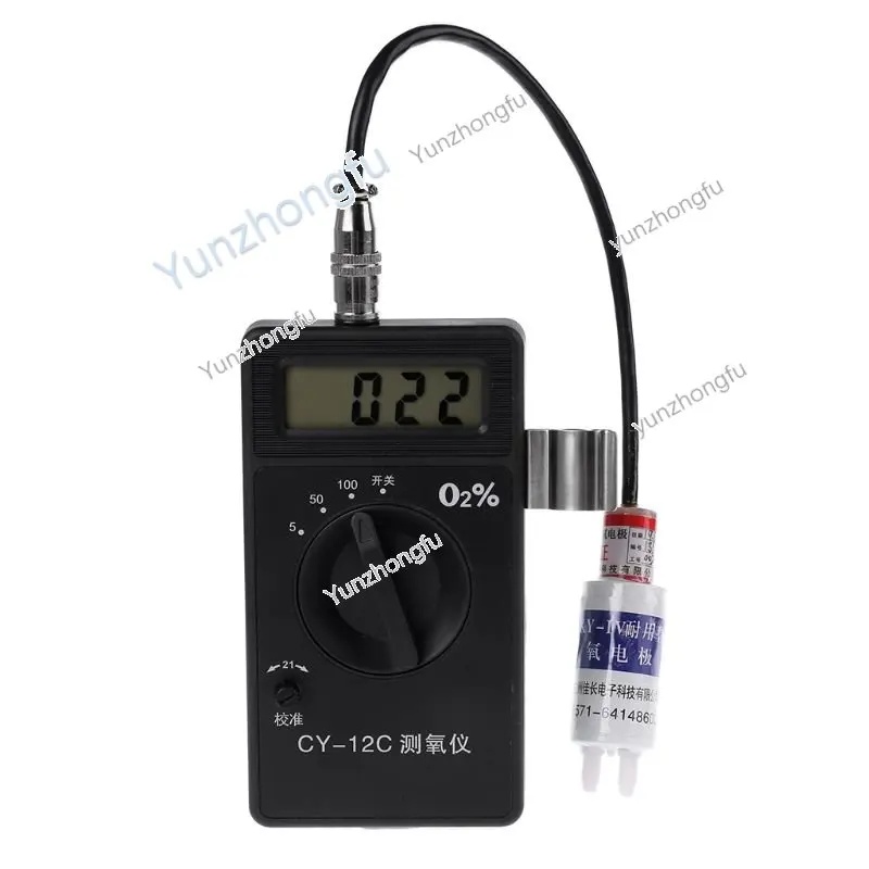 

Monintor CY-12C Gas Analyzer Professional Portable O2 Oxygen Concentration Content Tester Meter High Accuracy Oxygen Detector
