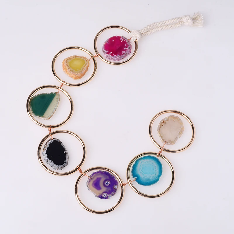 1 шт. Хрустальный драгоценный камень украшение для стен из агата 7 чакр