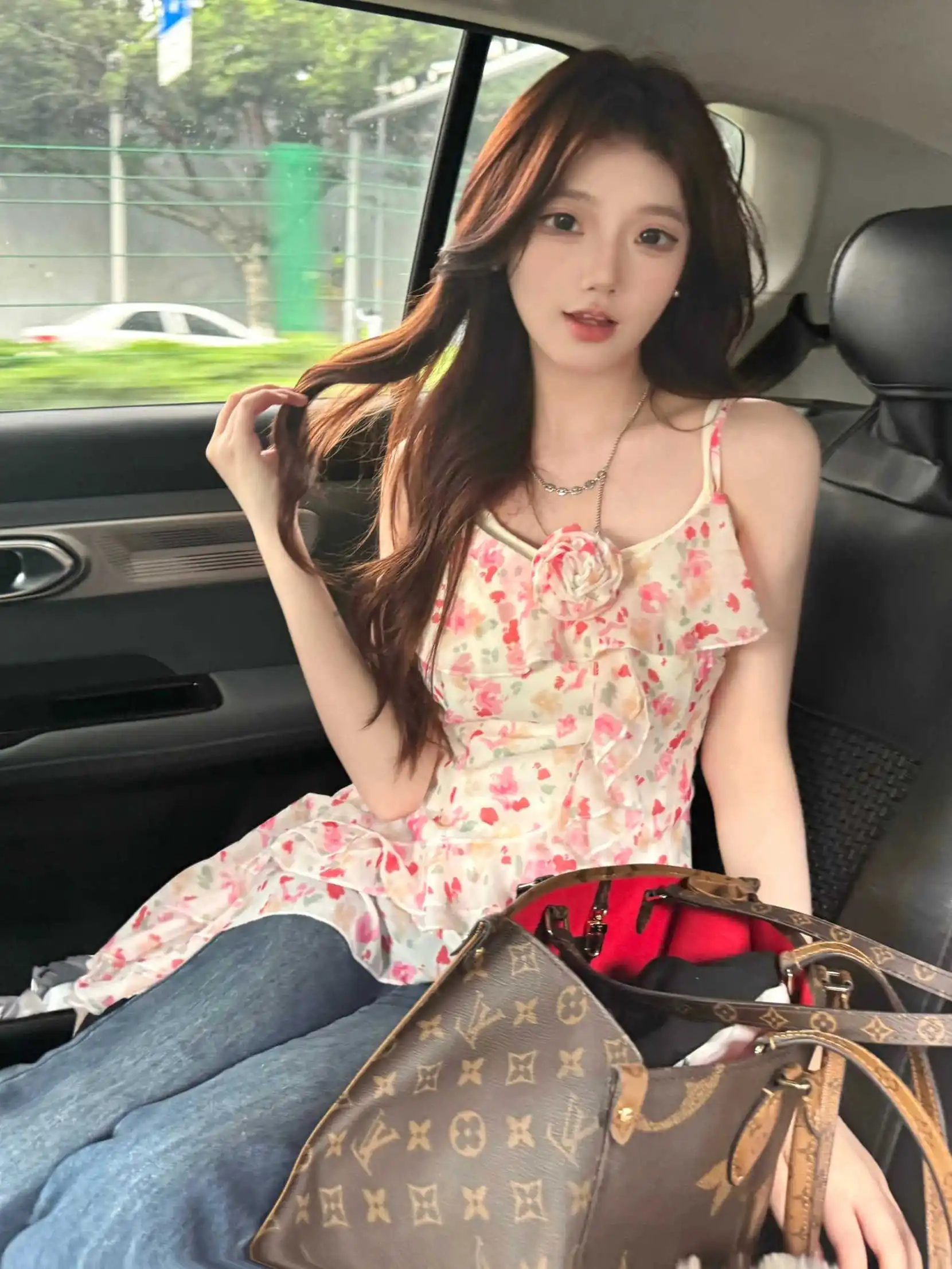 Модный женский топ с цветочным принтом в западном стиле Новая Летняя