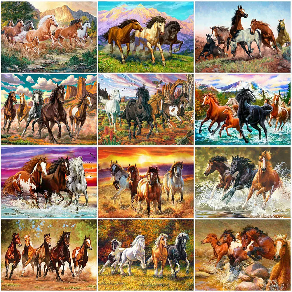 

EverShine полная Алмазная мозаика лошади вышивка крестиком Алмазная вышивка животные картина стразами Алмазная Живопись подарок ручной работы