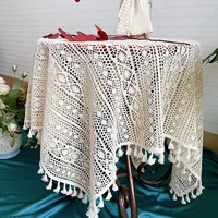 lace hollow decorative table cloth crochet coffee table mat tablecloth outdoor picnic dining table cover home decor
