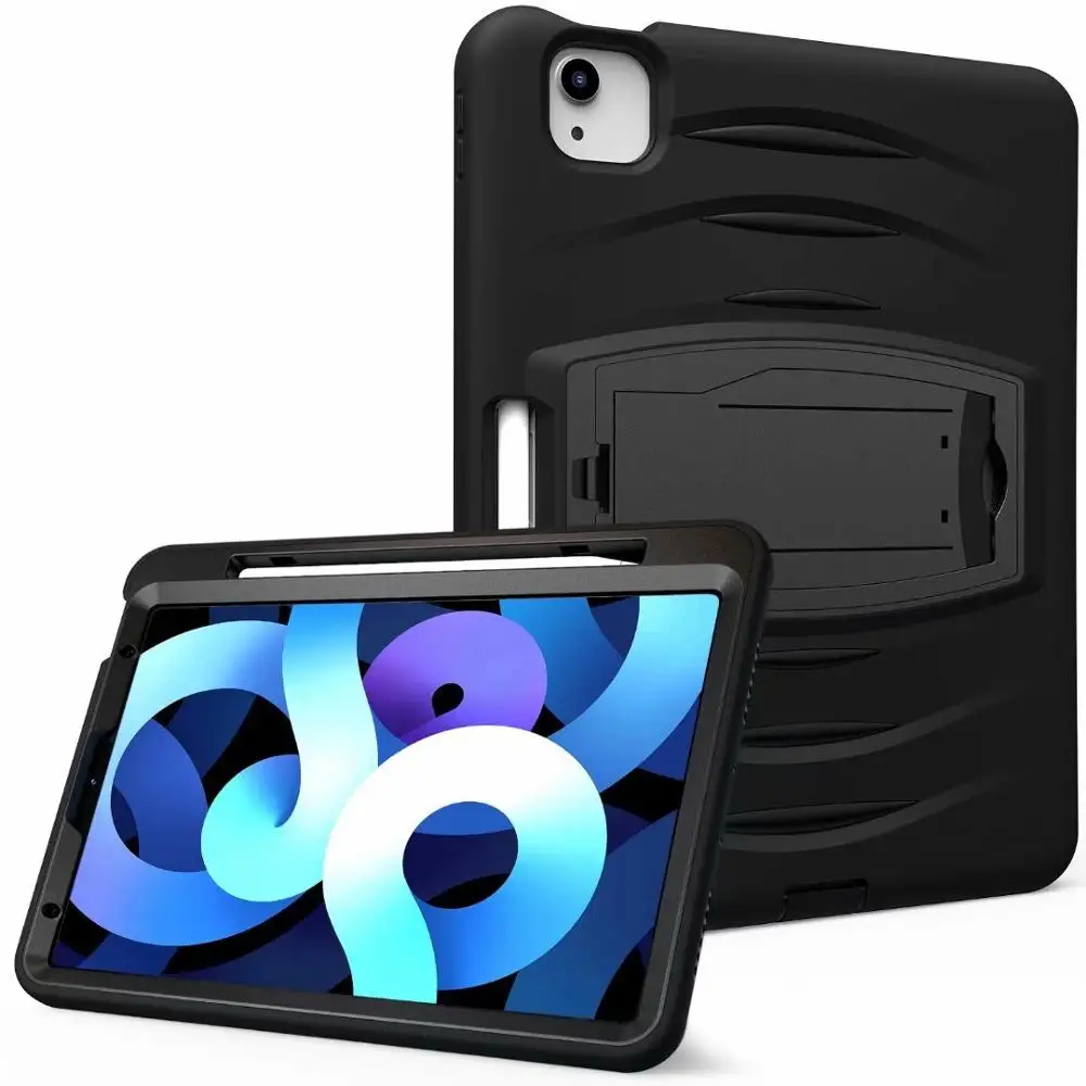 

Case for iPad Air4 10.9 2020 Funda Tablet Shockproof Hard Military Heavy Duty Silicone Rugged Stand iPad Air 4 10.9“ Cover+pen