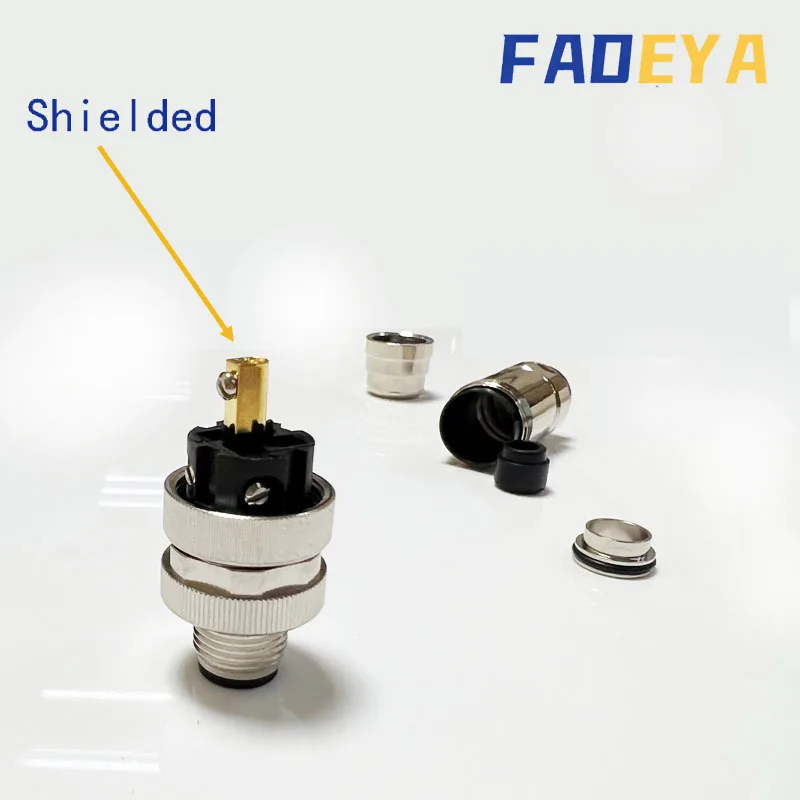 Фото M12, B-код, 5 контактов, щит, Profibus, штекер, модуль ввода-вывода, установка на месте, прямой №4