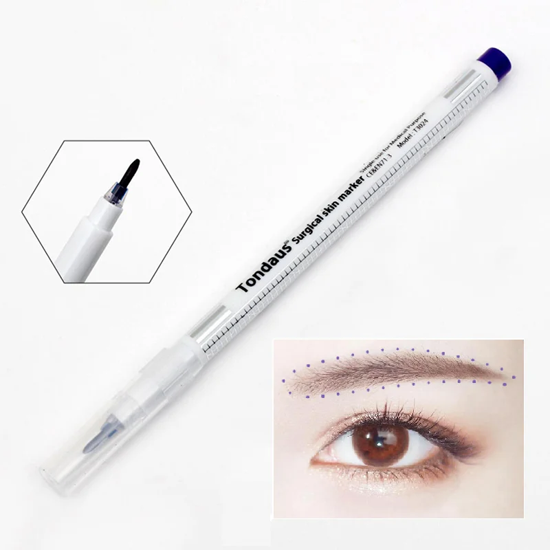 

1pcs of sterile surgical micro coating product with a ruler for eyebrow skin marking