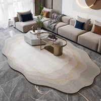 irregular carpet living room coffee table rugs dirt resistant foot pad easy to care light luxury sofa bedroom shaped floor mat