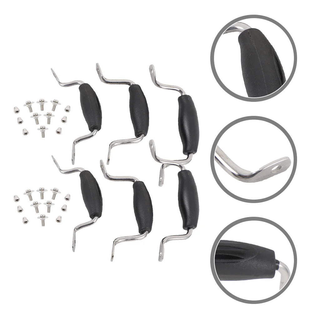 

6 Pcs Lid Handle Compact Pot Handles Glass Knobs Tripod Cover Pan Stainless Steel Universal