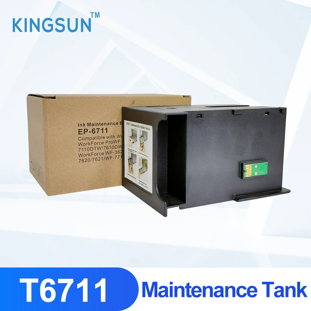 Бокс для обслуживания чернил T6711 Epson WF 7110 7210 7510 7610 7615 7620 7710 7715 7720 3010 3520 3530 L1455 - купить