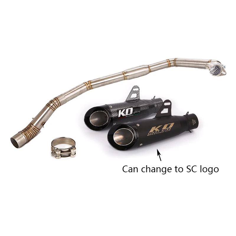 

For Honda CBR300R CB300F Until 2017 51mm Motorcycle Exhaust System Header Connect Link Pipe Slip On Muffler Baffler Front Tube