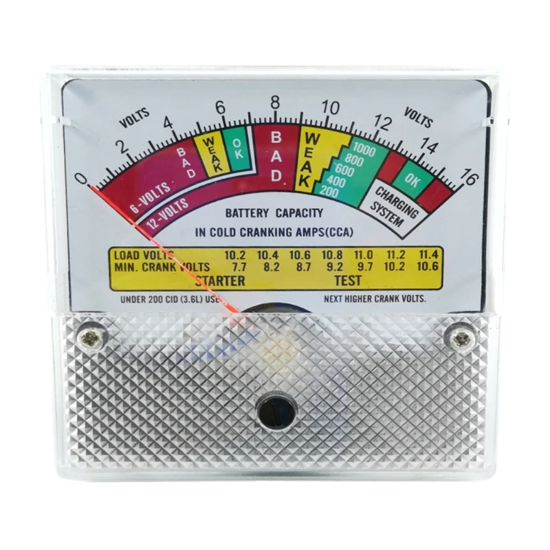 

Universal Battery Tester Checker 6V/12V/16V Capacity Indicator Power Meter A0KF