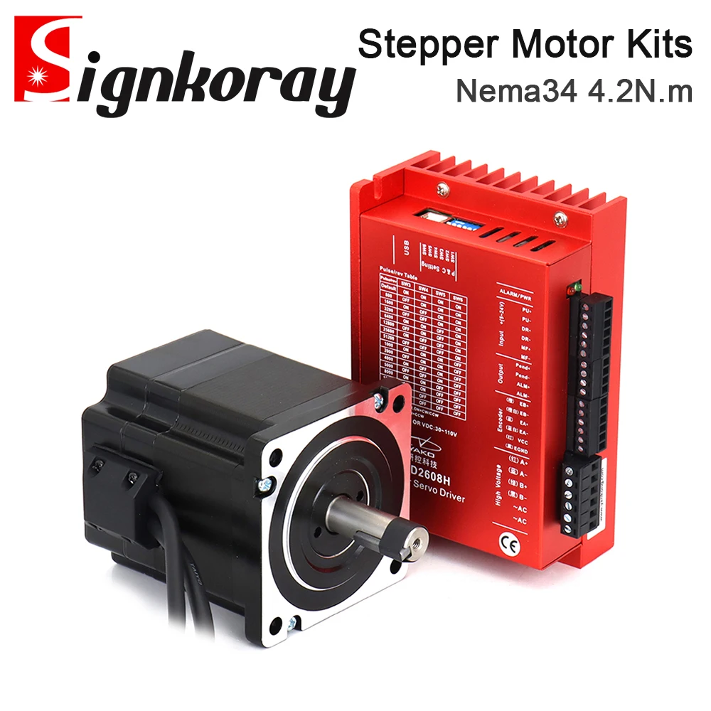 

SignkoRay YAKO 2-фазный шаговый двигатель с драйвером 4,2 Нм