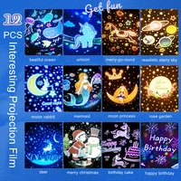 usb rechargeable starry sky projector lamp rotate cabin bedroom unicorn mermaid stars night light birthday gifts for girl kids
