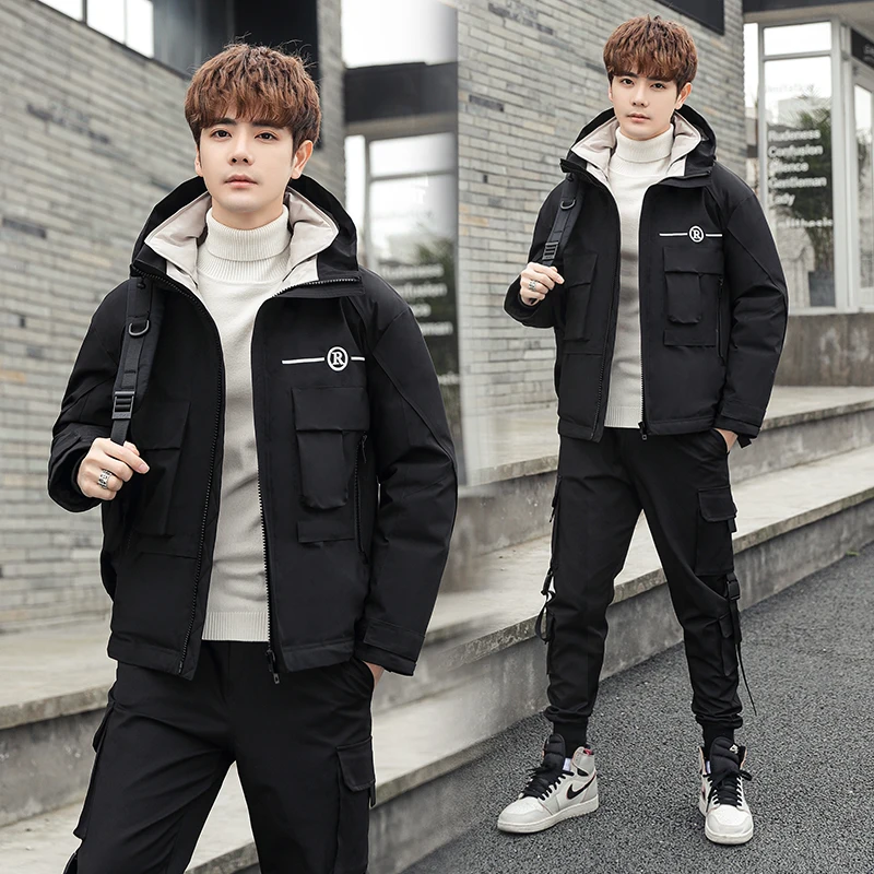 Meilly Gecko 2022 Autumn And Winter New Men's Down Plus Size 4xl Short Fashion And Leisure Keep Warm Handsome White Duck Jacket