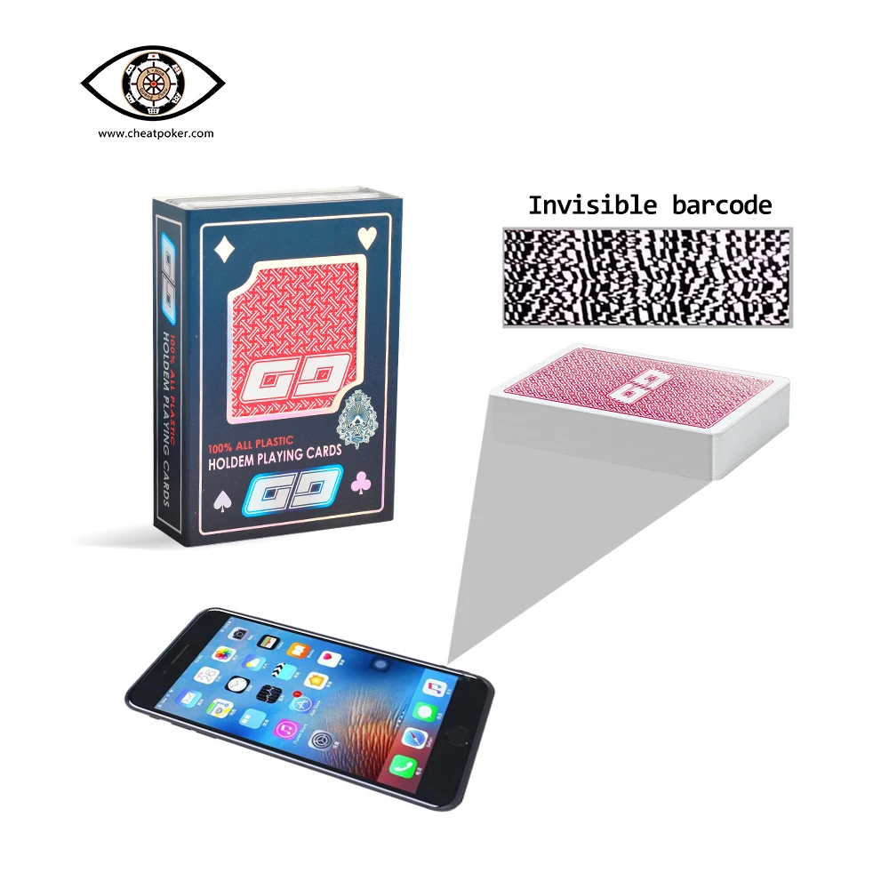 

Korean GG Barcode Marked Playing Cards for Phone Reader, Plastic Deck, Anti Cheat Poker for Magic Show