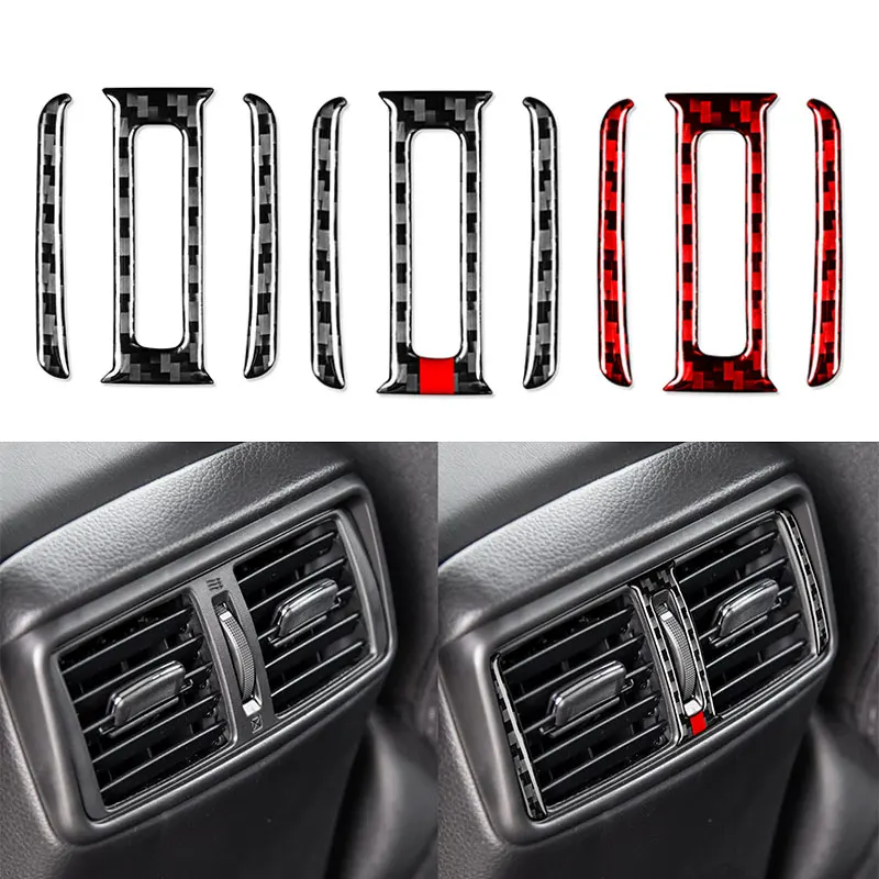 

3Pcs For Nissan Kizashi 2013-2021 Rear vent real carbon fiber decorative sticker car modification accessories