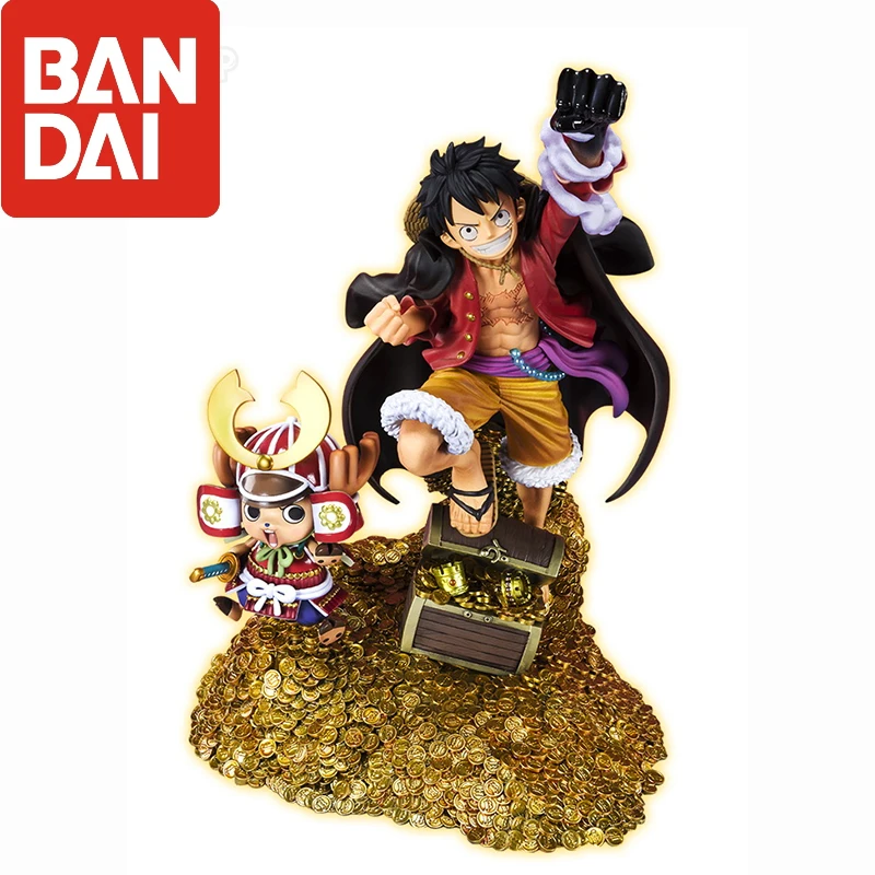 

Оригинальные фигурки героев мультфильма Bandai, фигурки героев мультфильмов героев мультфильма «летучая мышь», Луффи Wt100